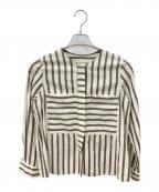 The SECRETCLOSETザシークレットクローゼット）の古着「シャツ」｜オリーブ×アイボリー