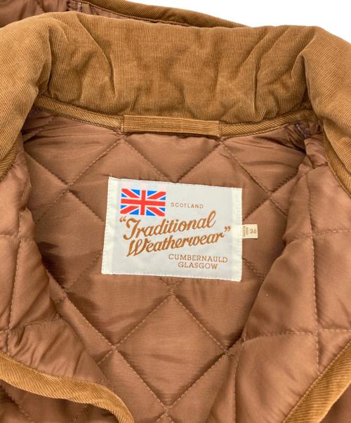 Traditional Weatherwear（トラディショナルウェザーウェア）Traditional Weatherwear (トラディショナルウェザーウェア) キルティングジャケット ブラウン サイズ:36の古着・服飾アイテム
