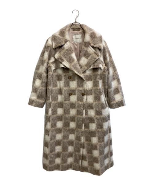 HER LIP TO（ハーリップトゥ）Her lip to (ハーリップトゥ) Double Breasted Wool-Blend Coat ベージュ サイズ:Mの古着・服飾アイテム