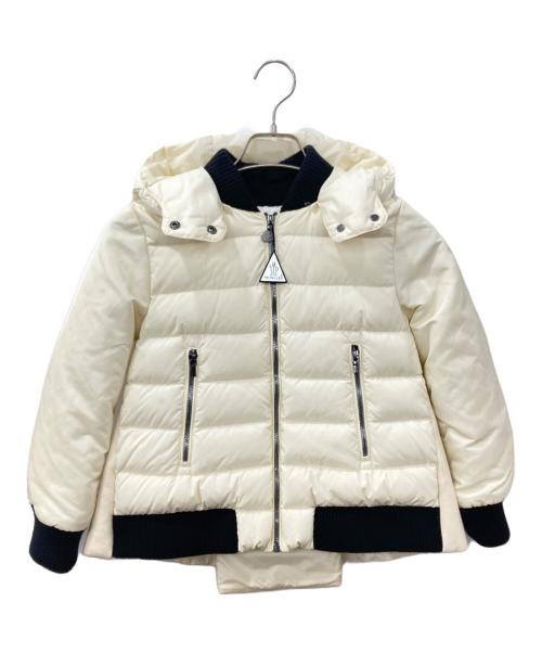 MONCLER（モンクレール）MONCLER (モンクレール) 切替ダウンジャケット アイボリー サイズ:140cmの古着・服飾アイテム