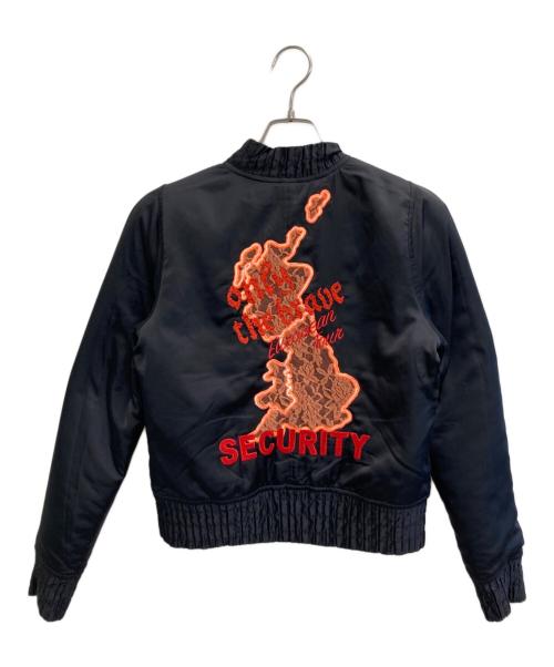 DIESEL（ディーゼル）DIESEL (ディーゼル) リバーシブルMA-1ジャケット ブラック×オレンジ サイズ:Mの古着・服飾アイテム