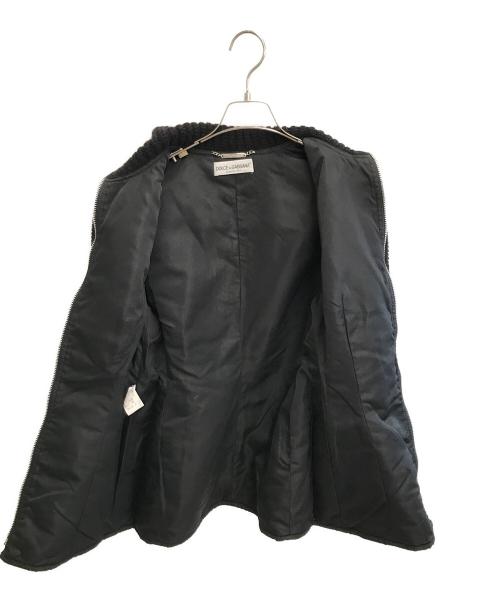 DOLCE & GABBANA（ドルチェ＆ガッバーナ）DOLCE & GABBANA (ドルチェ＆ガッバーナ) 切替コート ブラック サイズ:42の古着・服飾アイテム