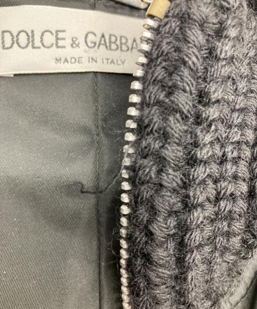 DOLCE & GABBANA（ドルチェ＆ガッバーナ）DOLCE & GABBANA (ドルチェ＆ガッバーナ) 切替コート ブラック サイズ:42の古着・服飾アイテム