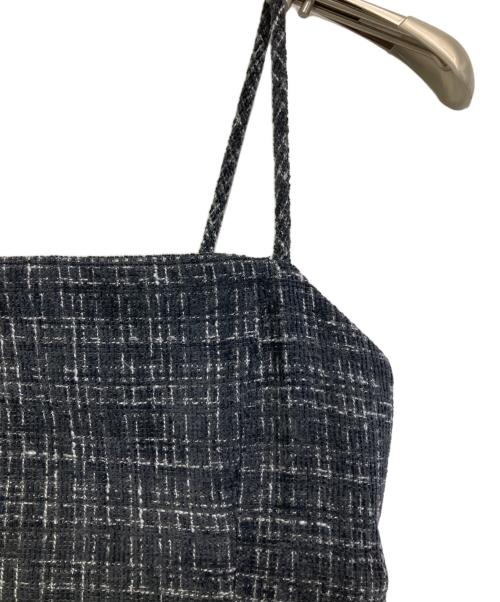 eimy istoire（エイミーイストワール）eimy istoire (エイミーイストワール) ツイードタックフレアキャミワンピース グレー サイズ:Mの古着・服飾アイテム