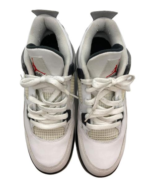 NIKE（ナイキ）NIKE (ナイキ) GS Air Jordan 4 Retro OG BG ホワイト サイズ:25cmの古着・服飾アイテム