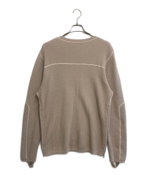HELMUT LANG（ヘルムートラング）HELMUT LANG (ヘルムートラング) ワッフルカットソー ベージュ サイズ:Lの古着・服飾アイテム