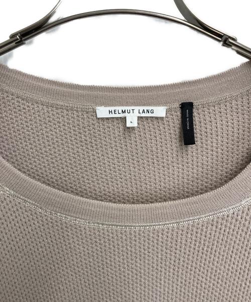 HELMUT LANG（ヘルムートラング）HELMUT LANG (ヘルムートラング) ワッフルカットソー ベージュ サイズ:Lの古着・服飾アイテム