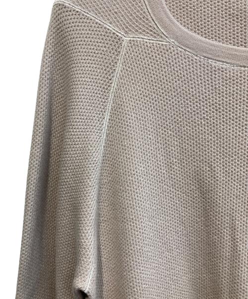 HELMUT LANG（ヘルムートラング）HELMUT LANG (ヘルムートラング) ワッフルカットソー ベージュ サイズ:Lの古着・服飾アイテム