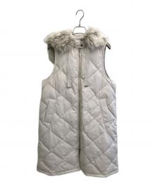 GRACE CLASS（グレースクラス）の古着「ロングダウンジレ」｜アイボリー