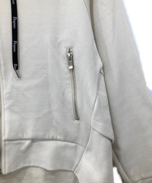 Diagram（ダイアグラム）Diagram (ダイアグラム) ボンディングパーカー アイボリー サイズ:36の古着・服飾アイテム