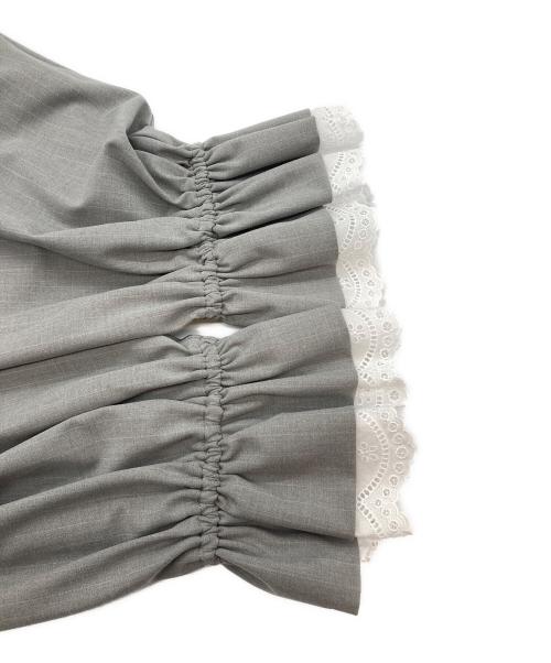 emary（エメリー）emary (エメリー) Stripe tourniquet drawers pants グレー サイズ:Ｆの古着・服飾アイテム