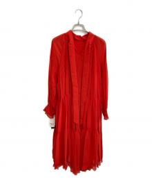 CORCOVADO（コルコバード）の古着「プリーツワンピース」｜レッド