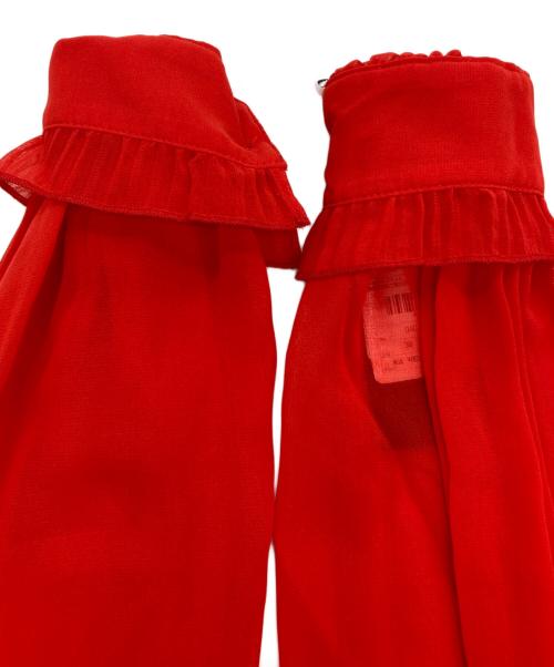 CORCOVADO（コルコバード）CORCOVADO (コルコバード) プリーツワンピース レッド サイズ:38 未使用品の古着・服飾アイテム