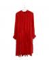CORCOVADO (コルコバード) プリーツワンピース レッド サイズ:38 未使用品：17000円