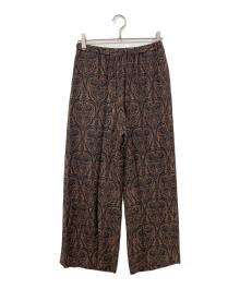 GRACE CONTINENTAL（（グレースコンチネンタル）の古着「イージージャガードパンツ」｜ブラウン