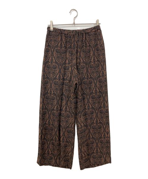 GRACE CONTINENTAL（（グレースコンチネンタル）GRACE CONTINENTAL (（グレースコンチネンタル) イージージャガードパンツ ブラウン サイズ:36 未使用品の古着・服飾アイテム