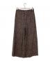 GRACE CONTINENTAL (（グレースコンチネンタル) イージージャガードパンツ ブラウン サイズ:36 未使用品：6000円