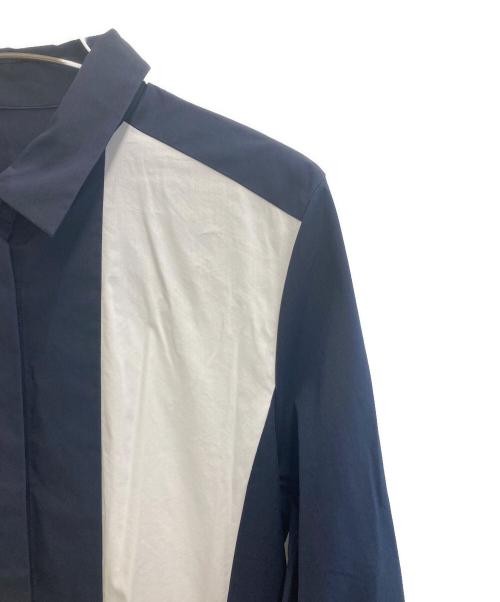 GRACE CLASS（グレースクラス）GRACE CLASS (グレースクラス) バイカラーシャツドレス ネイビー×ホワイト サイズ:38 未使用品の古着・服飾アイテム