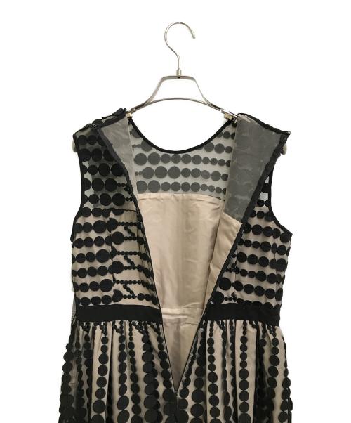 Diagram（ダイアグラム）Diagram (ダイアグラム) グラデドット刺繍ワンピース ブラック サイズ:38 未使用品の古着・服飾アイテム