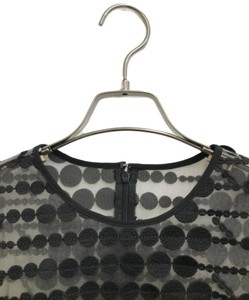 Diagram（ダイアグラム）Diagram (ダイアグラム) グラデドット刺繍ワンピース ブラック サイズ:38 未使用品の古着・服飾アイテム