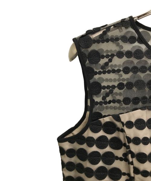 Diagram（ダイアグラム）Diagram (ダイアグラム) グラデドット刺繍ワンピース ブラック サイズ:38 未使用品の古着・服飾アイテム