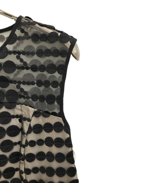 Diagram（ダイアグラム）Diagram (ダイアグラム) グラデドット刺繍ワンピース ブラック サイズ:38 未使用品の古着・服飾アイテム