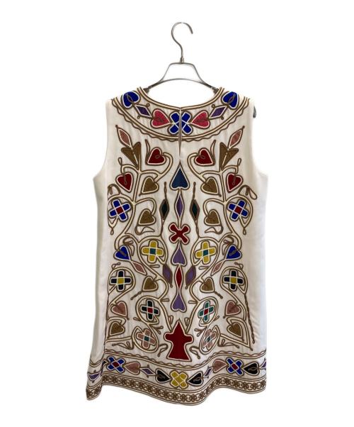 GRACE CONTINENTAL（（グレースコンチネンタル）GRACE CONTINENTAL (（グレースコンチネンタル) マルチモチーフコード刺繍ワンピース マルチカラー サイズ:38 未使用品の古着・服飾アイテム
