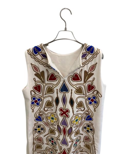 GRACE CONTINENTAL（（グレースコンチネンタル）GRACE CONTINENTAL (（グレースコンチネンタル) マルチモチーフコード刺繍ワンピース マルチカラー サイズ:38 未使用品の古着・服飾アイテム