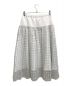 GRACE CLASS (グレースクラス) フラワーラメJQスカート ホワイト サイズ:38 未使用品：7000円