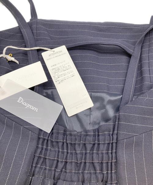 Diagram（ダイアグラム）Diagram (ダイアグラム) キャミワンピース ネイビー サイズ:38 未使用品の古着・服飾アイテム