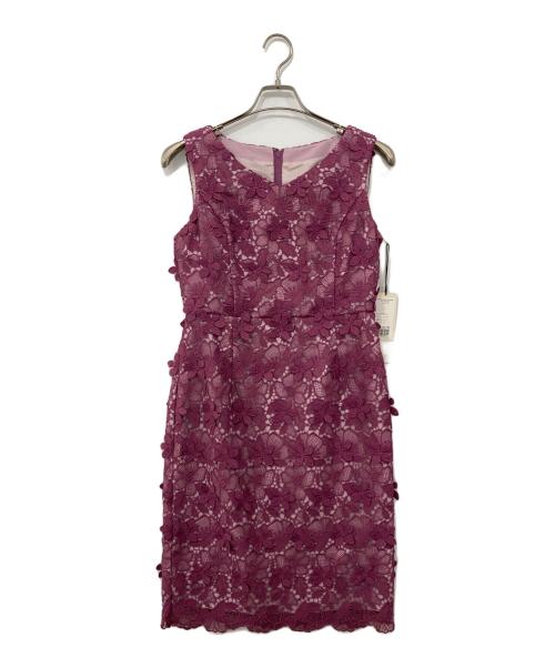 GRACE CONTINENTAL（（グレースコンチネンタル）GRACE CONTINENTAL (（グレースコンチネンタル) フラワーレースタイトワンピース パープル サイズ:38 未使用品の古着・服飾アイテム