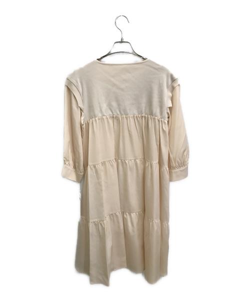 Diagram（ダイアグラム）Diagram (ダイアグラム) ティアードニットワンピース ベージュ サイズ:36 未使用品の古着・服飾アイテム