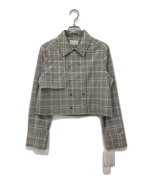 Diagram（ダイアグラム）Diagram (ダイアグラム) ショート丈シャツ グレー サイズ:38 未使用品の古着・服飾アイテム