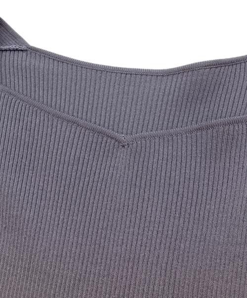 MERCURY DUO（マーキュリーデュオ）MERCURY DUO (マーキュリーデュオ) エンブロイダリーニットドッキングワンピース バイオレット サイズ:sの古着・服飾アイテム