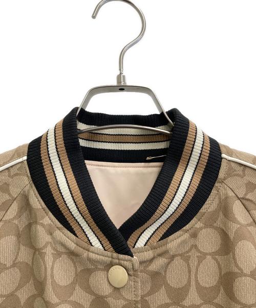 COACH（コーチ）COACH (コーチ) リバーシブルシグネチャースーベニアジャケット ブラウン×ピンク サイズ:-の古着・服飾アイテム