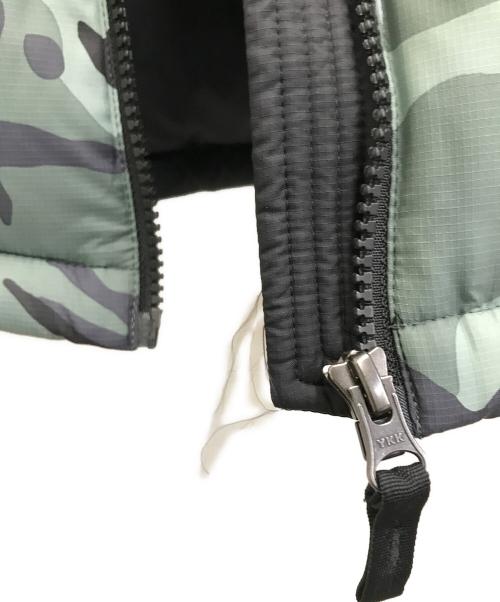 THE NORTH FACE（ザ ノース フェイス）THE NORTH FACE (ザ ノース フェイス) Novelty Nuptse Jacket ブラック×グリーン サイズ:Lの古着・服飾アイテム