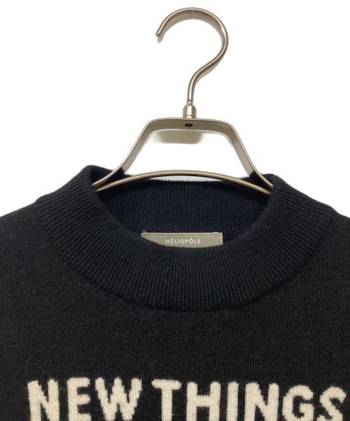 heliopole（エリオポール）heliopole (エリオポール) NEW THINGs INTARSIA C/N PO ブラック サイズ:38の古着・服飾アイテム