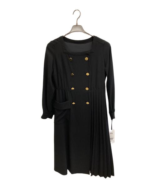 GRACE CLASS（グレースクラス）GRACE CLASS (グレースクラス) ウールタッチダブルワンピース ブラック サイズ:38 未使用品の古着・服飾アイテム