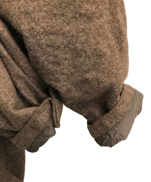 AUBERGE（オーベルジュ）AUBERGE (オーベルジュ) SHERLOCKオーバーサイズ フーデットコート ブラウン サイズ:40の古着・服飾アイテム