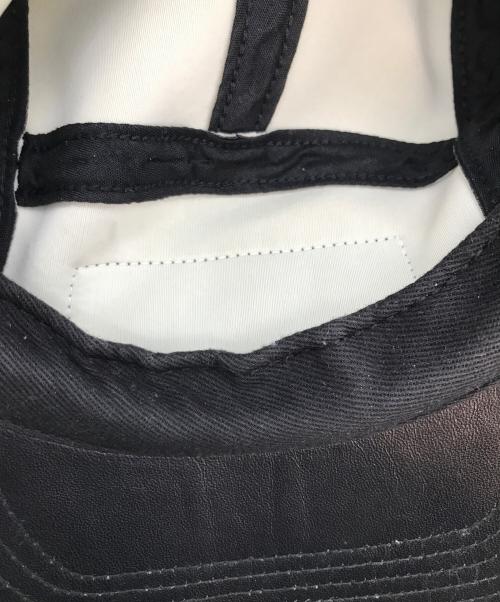 SUPREME（シュプリーム）SUPREME (シュプリーム) Neoprene Leather Camp Cap ブラックの古着・服飾アイテム