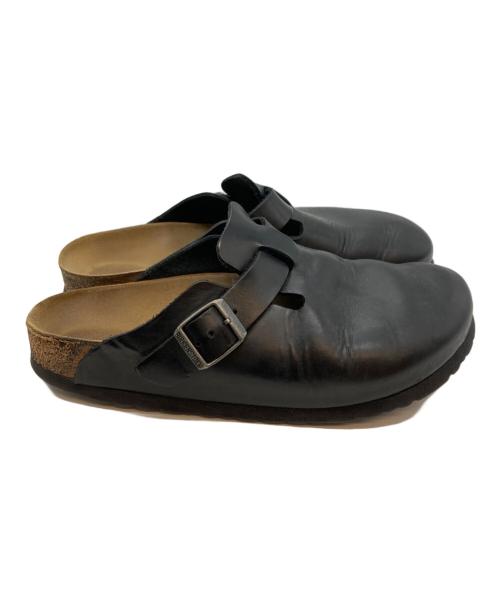 BIRKENSTOCK（ビルケンシュトック）BIRKENSTOCK (ビルケンシュトック) スムースレザーサンダル ブラック サイズ:26の古着・服飾アイテム