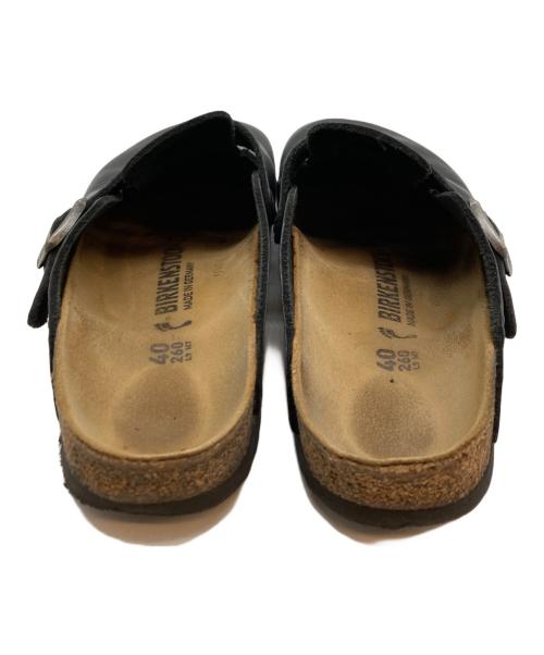 BIRKENSTOCK（ビルケンシュトック）BIRKENSTOCK (ビルケンシュトック) スムースレザーサンダル ブラック サイズ:26の古着・服飾アイテム