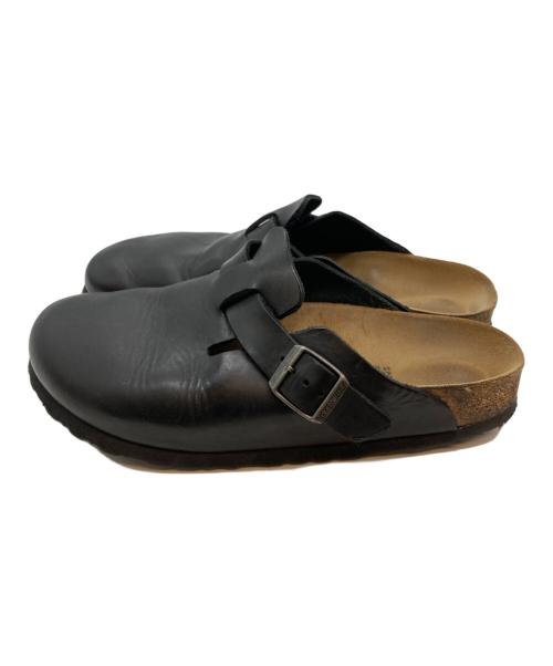 BIRKENSTOCK（ビルケンシュトック）BIRKENSTOCK (ビルケンシュトック) スムースレザーサンダル ブラック サイズ:26の古着・服飾アイテム