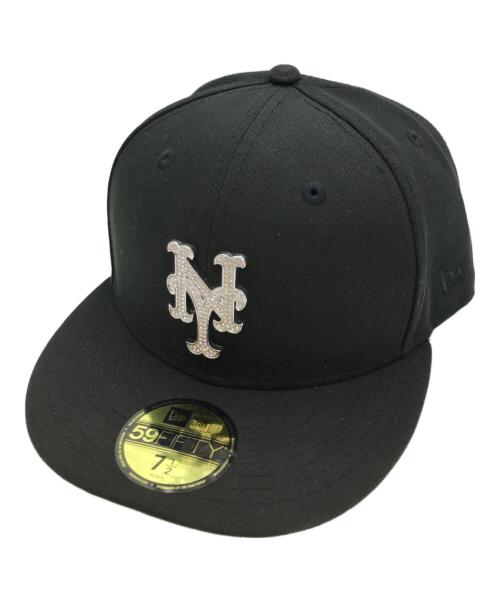 New Era（ニューエラ）New Era (ニューエラ) 59FIFTY MLB Rhinestone badge ブラック サイズ:7 1/2の古着・服飾アイテム