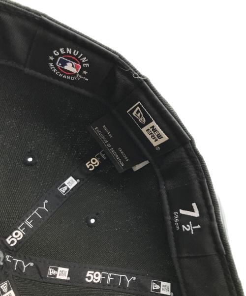New Era（ニューエラ）New Era (ニューエラ) 59FIFTY MLB Rhinestone badge ブラック サイズ:7 1/2の古着・服飾アイテム