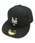 New Era（ニューエラ）の古着「59FIFTY MLB Rhinestone badge」｜ブラック