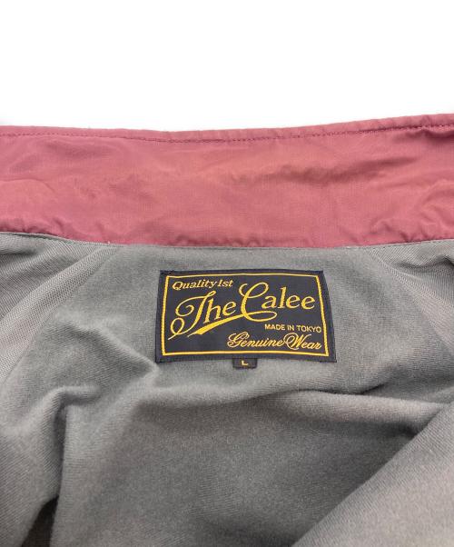 CALEE（キャリー）CALEE (キャリー) Real Dudes刺繍コーチジャケット ワインレッド サイズ:Lの古着・服飾アイテム