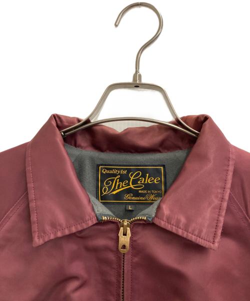 CALEE（キャリー）CALEE (キャリー) Real Dudes刺繍コーチジャケット ワインレッド サイズ:Lの古着・服飾アイテム