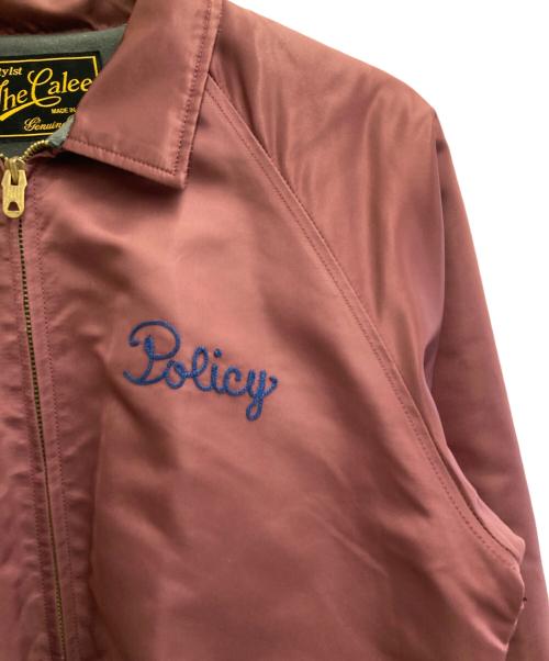 CALEE（キャリー）CALEE (キャリー) Real Dudes刺繍コーチジャケット ワインレッド サイズ:Lの古着・服飾アイテム