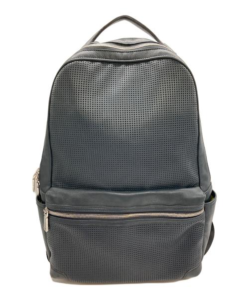 totem re vooo（トーテムリボー）totem re vooo (トーテムリボー) パンチングレザーデイパック ネイビーの古着・服飾アイテム